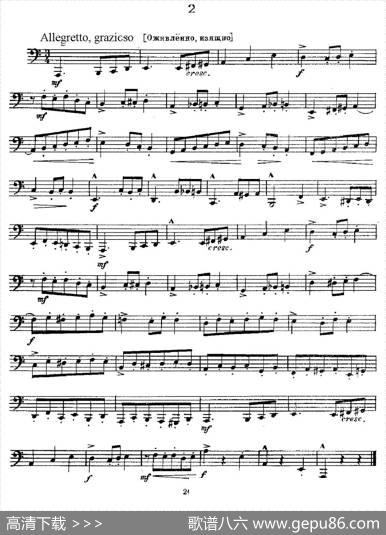 瓦西里耶夫24首大号练习曲集（1—6）