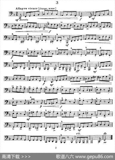 瓦西里耶夫24首大号练习曲集（1—6）