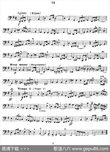 瓦西里耶夫24首大号练习曲集（13—18）