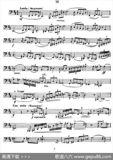 瓦西里耶夫24首大号练习曲集（13—18）