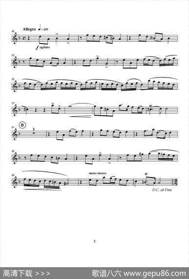 Piangerolasortemia（小号谱）|G.F.Handel