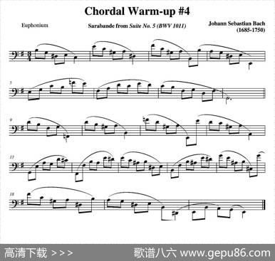 ChordalWarm-up-Euphonium（大号练习教材选曲）