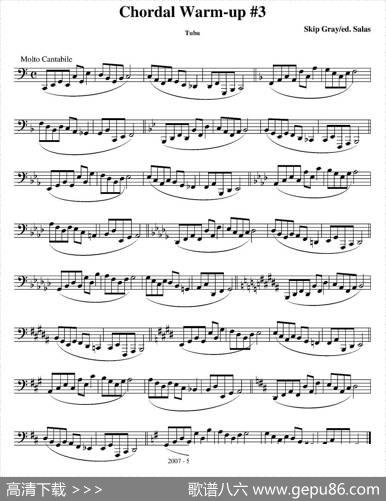 ChordalWarm-up-Tuba（大号练习教材选曲）
