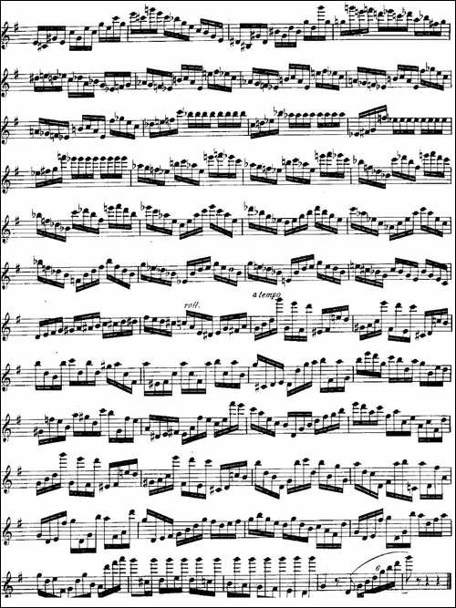 柯勒长笛练习曲作品33号-第三册-5-长笛五线谱|长笛谱