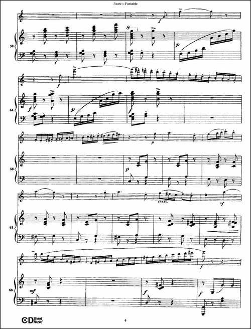 Fantaisie-Op.79-幻想曲-作品79号-长笛+钢琴伴-长笛五线谱|长笛谱