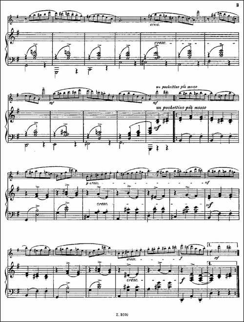 Walzer-Op.55-No.2-长笛+钢琴伴奏-长笛五线谱|长笛谱