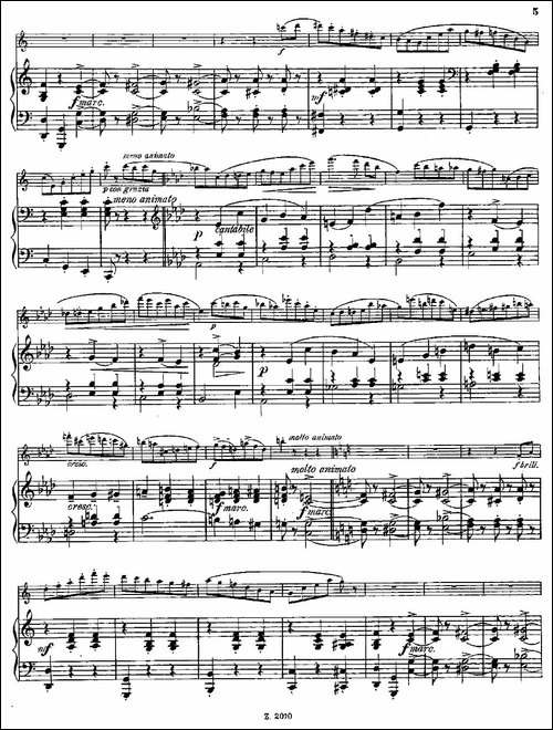 Walzer-Op.55-No.2-长笛+钢琴伴奏-长笛五线谱|长笛谱