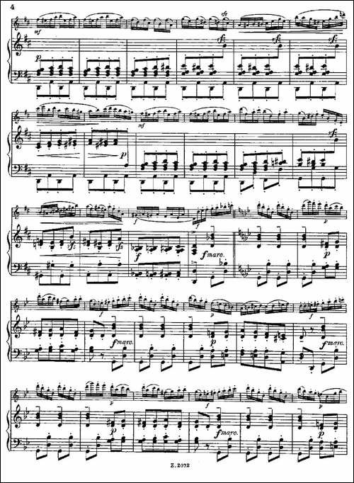 Die-Mühle-Op.55-No.4-长笛+钢琴伴奏-长笛五线谱|长笛谱