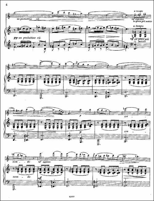Serenade-melancolique-Op.57-No.2-长笛+钢琴-长笛五线谱|长笛谱