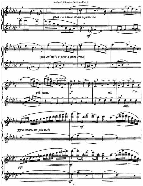 阿尔泰斯26首精选长笛练习曲-NO.11-长笛五线谱|长笛谱