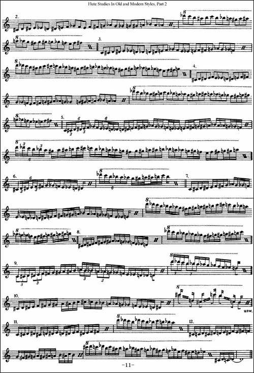 斯勒新老风格长笛练习重奏曲-第二-NO.37-长笛五线谱|长笛谱