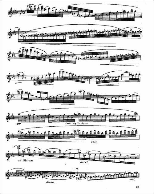 长笛八级考级曲谱-第一、二-长笛五线谱|长笛谱