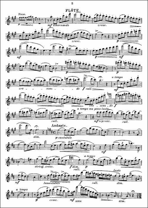 Opern-Transcriptionen.Op.45-4-长笛五线谱|长笛谱