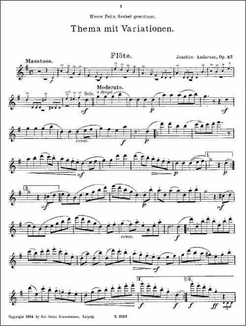 Solovortrag-fur-junge-Flotenspieler.Op.47-长笛五线谱|长笛谱