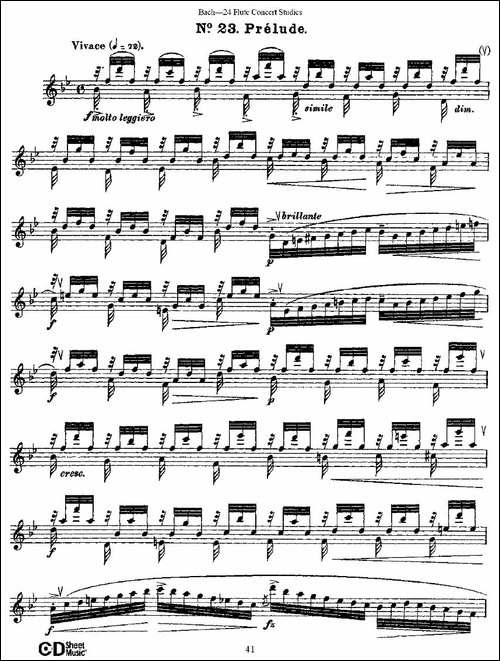 Bach-24-Flutc-Concert-Studies-之20—24-巴-长笛五线谱|长笛谱