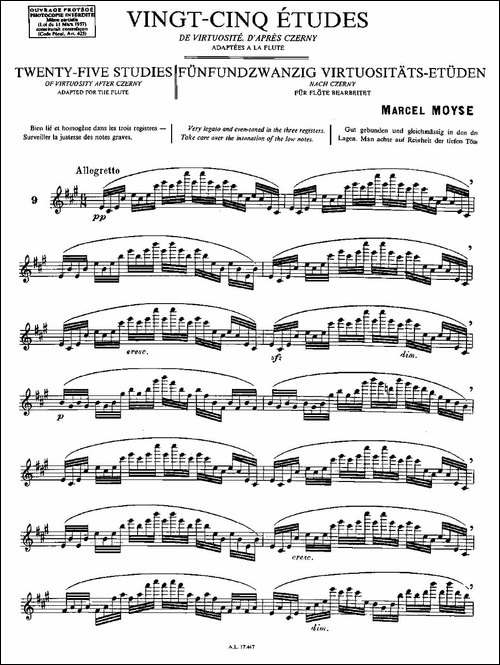Moyse-25-Studies-after-Czerny-flute-[9]-25-长笛五线谱|长笛谱