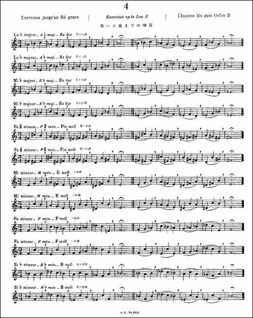 初级练习之4-Alphonse-Ludec-Debutant-Flutis-长笛五线谱|长笛谱