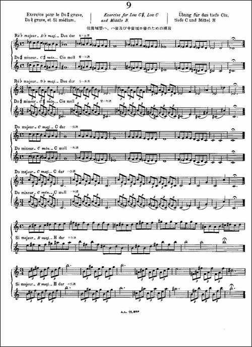 初级练习之9-Alphonse-Ludec-Debutant-Flutis-长笛五线谱|长笛谱