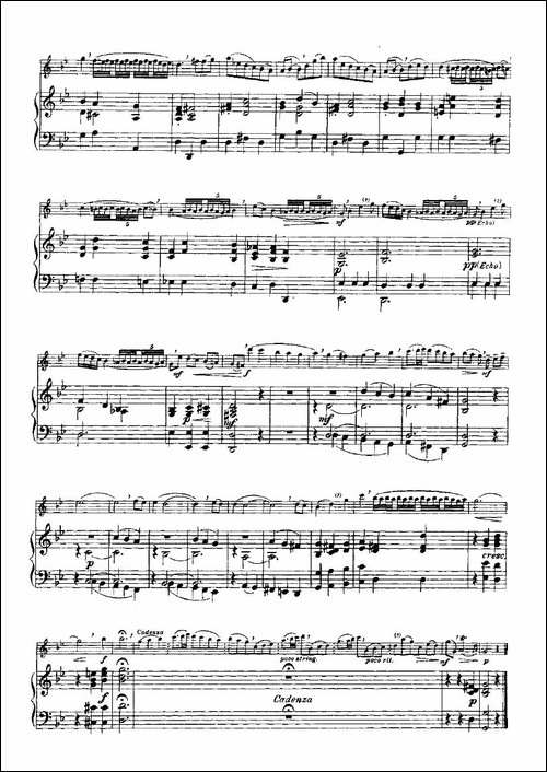 如歌的风格-选自《奏鸣曲VI》-长笛+钢琴-长笛五线谱|长笛谱