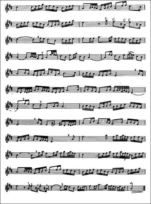 平湖秋月-箫-张维良整理、五线谱-笛箫简谱|笛箫谱