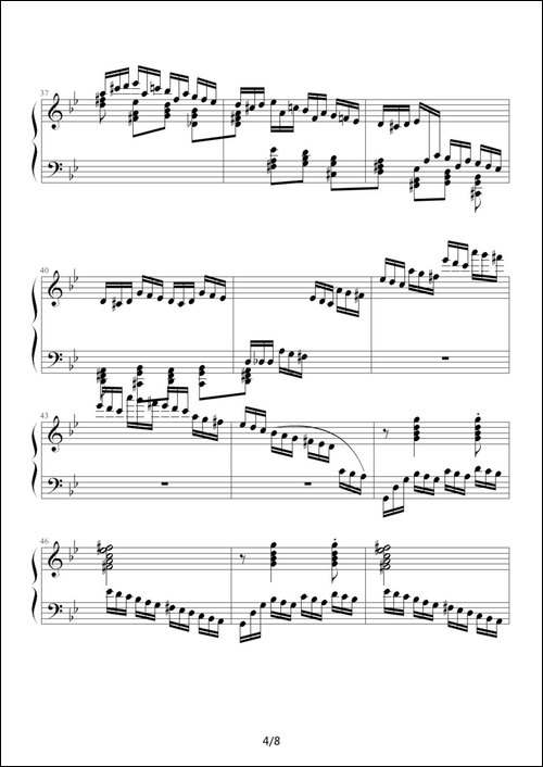 练习曲-Op.72 No.2-钢琴谱