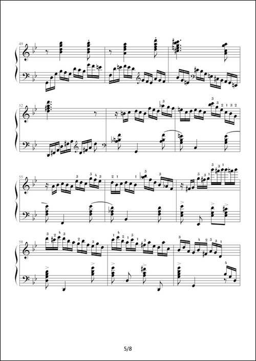 练习曲-Op.72 No.2-钢琴谱