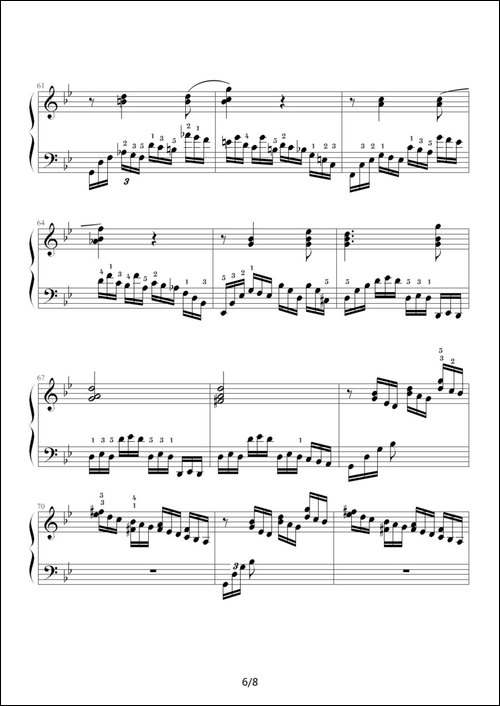 练习曲-Op.72 No.2-钢琴谱