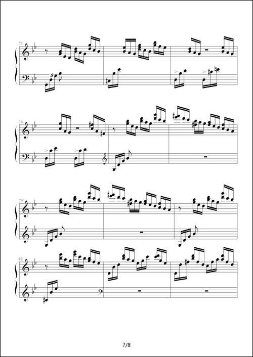 练习曲-Op.72 No.2-钢琴谱