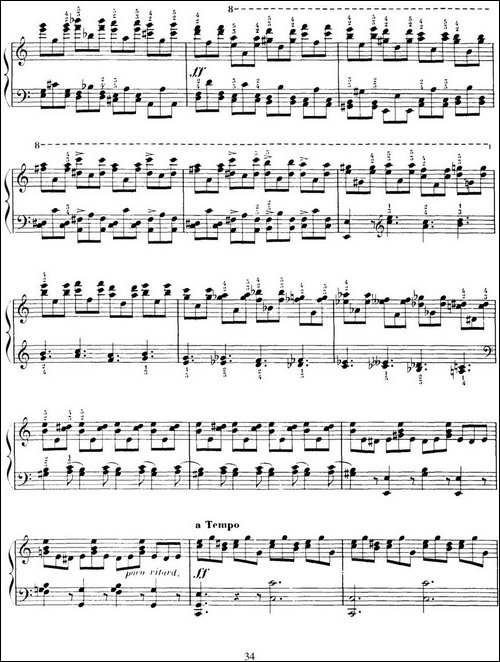 15 Etudes de Virtuosité Op.72 No.8-十五首钢琴练习曲之八-钢琴谱