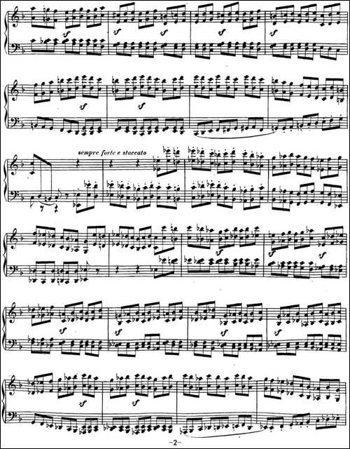 贝多芬钢琴奏鸣曲22 F大调 Op.54 F major-钢琴谱