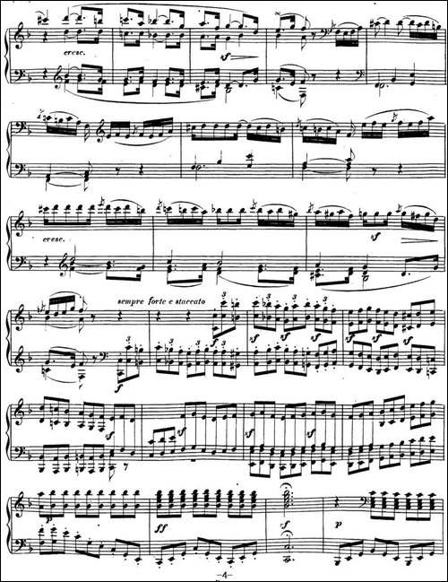 贝多芬钢琴奏鸣曲22 F大调 Op.54 F major-钢琴谱