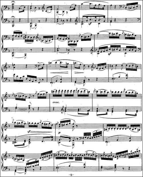 贝多芬钢琴奏鸣曲22 F大调 Op.54 F major-钢琴谱
