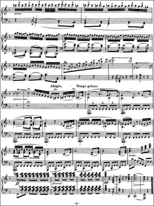 贝多芬钢琴奏鸣曲22 F大调 Op.54 F major-钢琴谱