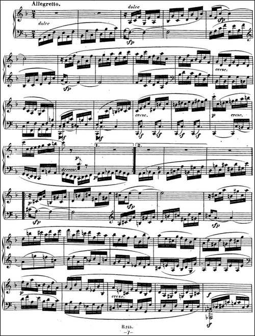贝多芬钢琴奏鸣曲22 F大调 Op.54 F major-钢琴谱