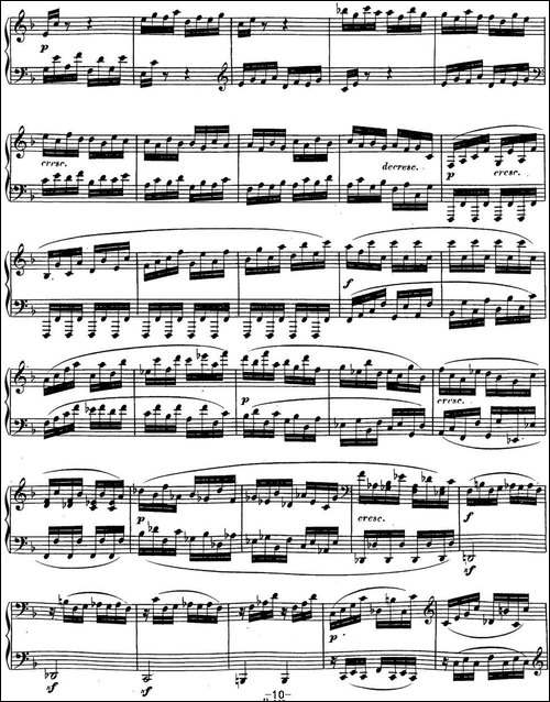 贝多芬钢琴奏鸣曲22 F大调 Op.54 F major-钢琴谱