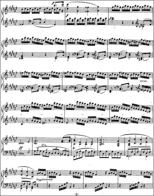 贝多芬钢琴奏鸣曲24 泰丽莎 升F大调 Op.78 F-sharp major-钢琴谱