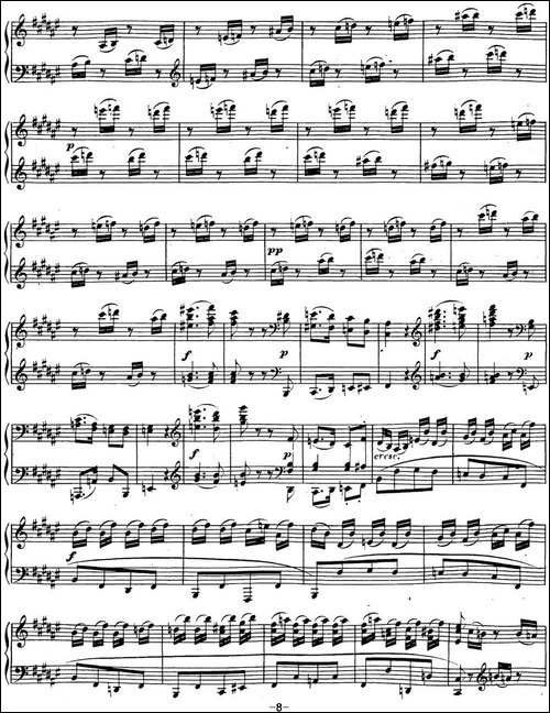 贝多芬钢琴奏鸣曲24 泰丽莎 升F大调 Op.78 F-sharp major-钢琴谱