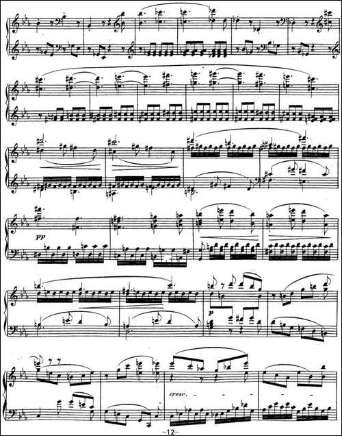 贝多芬钢琴奏鸣曲26 告别 降E大调 Op.81a E-flat major-钢琴谱