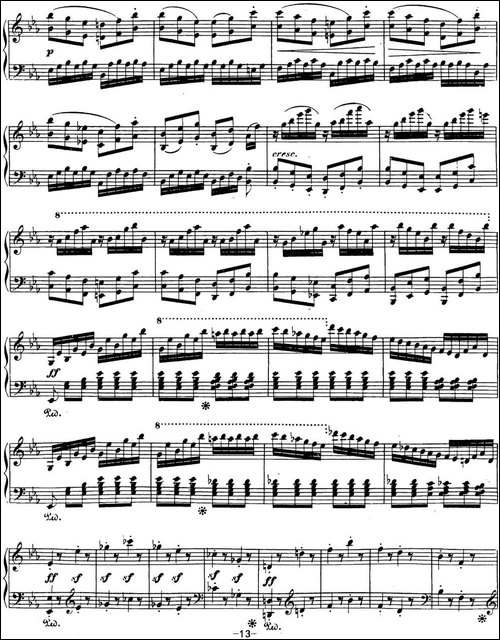 贝多芬钢琴奏鸣曲26 告别 降E大调 Op.81a E-flat major-钢琴谱