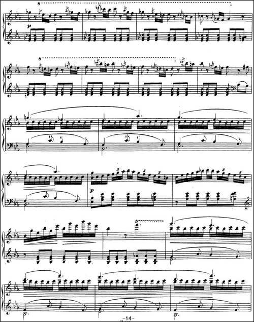 贝多芬钢琴奏鸣曲26 告别 降E大调 Op.81a E-flat major-钢琴谱