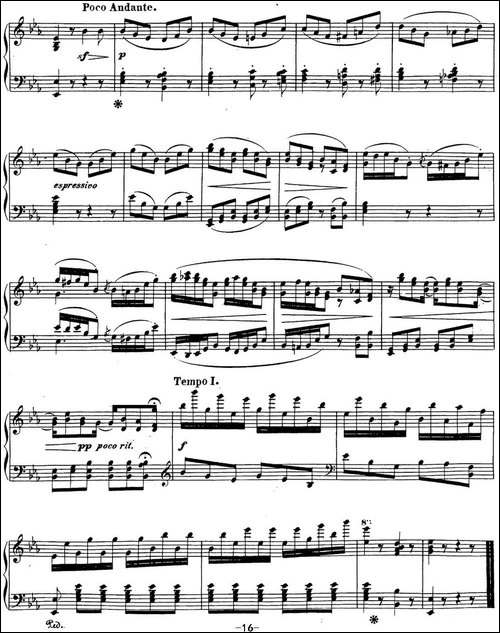贝多芬钢琴奏鸣曲26 告别 降E大调 Op.81a E-flat major-钢琴谱