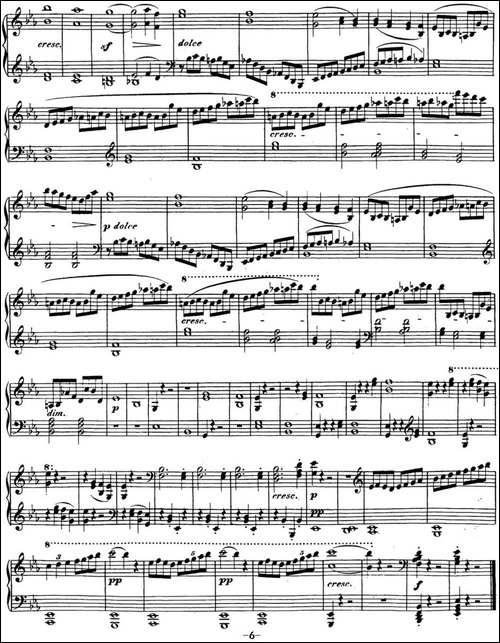 贝多芬钢琴奏鸣曲26 告别 降E大调 Op.81a E-flat major-钢琴谱