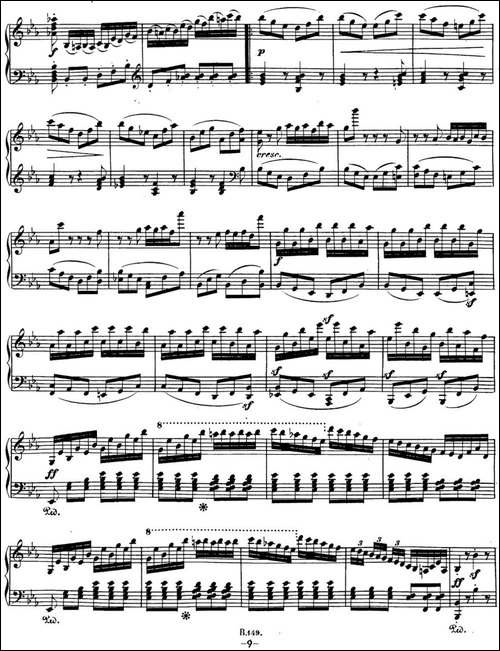 贝多芬钢琴奏鸣曲26 告别 降E大调 Op.81a E-flat major-钢琴谱