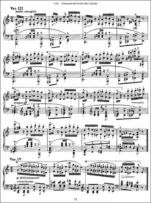 李斯特六首帕格尼尼练习曲之-六-钢琴谱