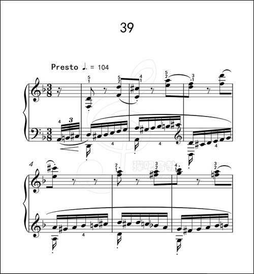 练习曲 39-克拉莫钢琴练习曲60首-钢琴谱