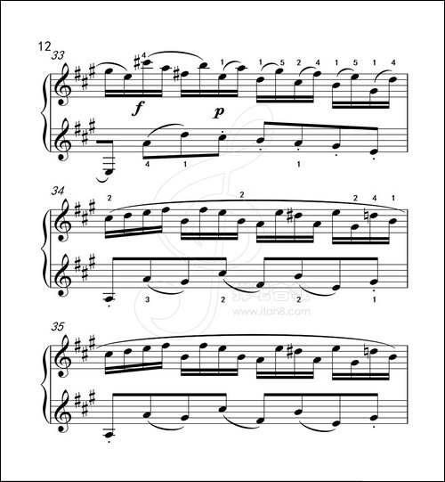 练习曲 40-克拉莫钢琴练习曲60首-钢琴谱