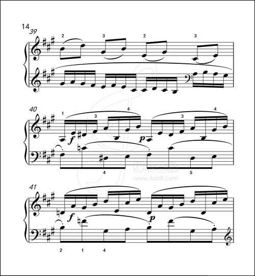 练习曲 40-克拉莫钢琴练习曲60首-钢琴谱