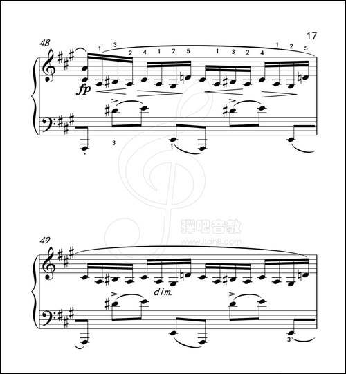 练习曲 40-克拉莫钢琴练习曲60首-钢琴谱