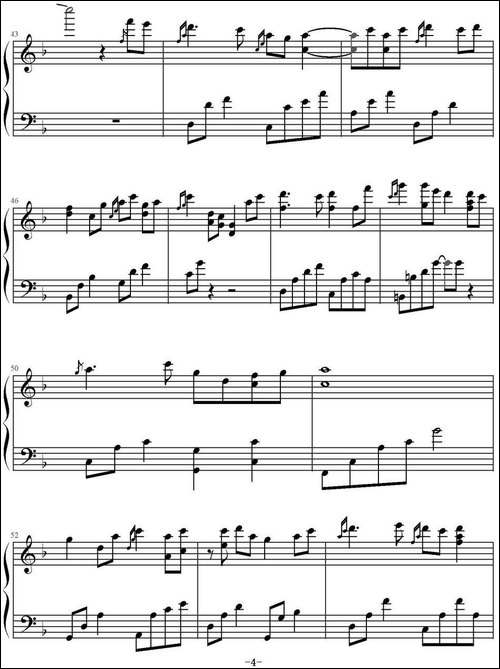 明月千里寄相思-《暹罗之恋》插曲-钢琴谱