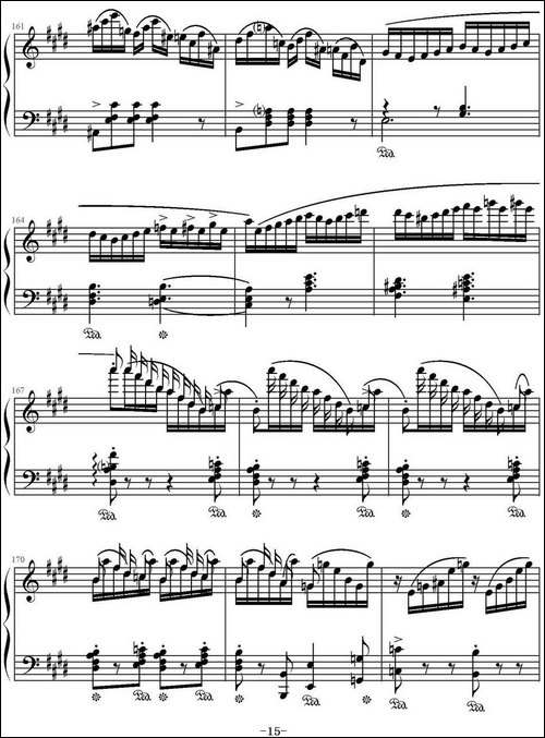 E大调回旋随想曲-门德尔松Op.14-钢琴谱